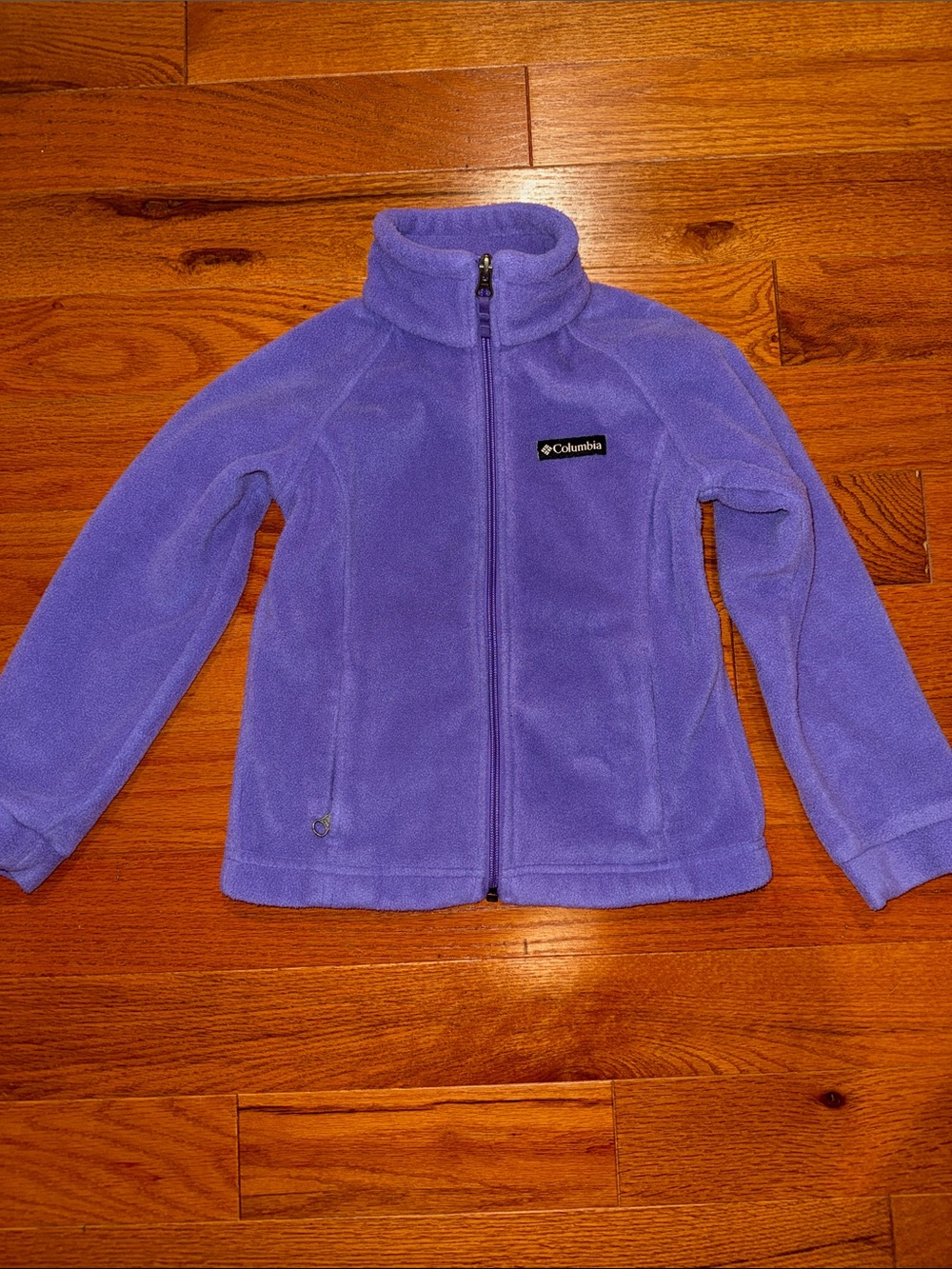 Columbia Lavender Full-Zip Fleece Jacket with pockets XS 6/6X